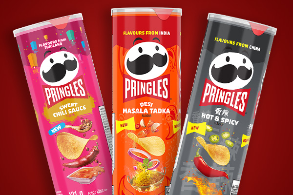three flavors of Pringles Asian inspired flavors