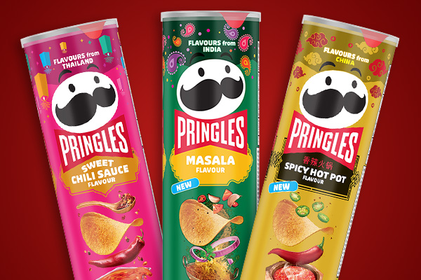 three flavors of Pringles Asian inspired flavors